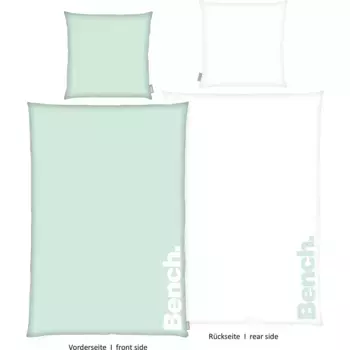 Двустороннее постельное белье» Скамейка по размеру. 135x200 или 155x220 см", хлопковое постельное белье, современное постельное белье с двусторонним видом Bench., цвет mint