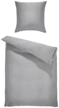 Двустороннее Постельное белье sw-pure satin Schner Wohnen, серый