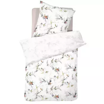 Двустороннее постельное белье Золушка «Королла» с цветами Cinderella, белый