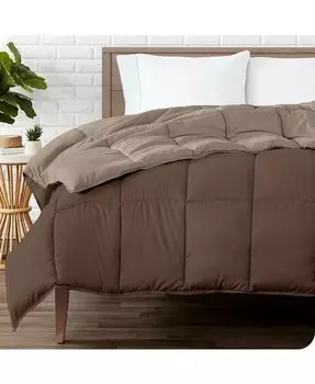 Двустороннее пуховое альтернативное одеяло King/California King Bare Home, серый