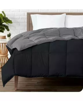 Двустороннее пуховое альтернативное одеяло, полное Bare Home, черный