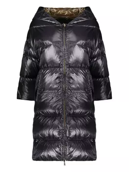 Двустороннее пуховое пальто Herno, синий