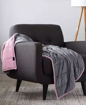 Двустороннее утяжеленное одеяло весом 12 фунтов (цена 129 долларов США) Ella Jayne, мультиколор