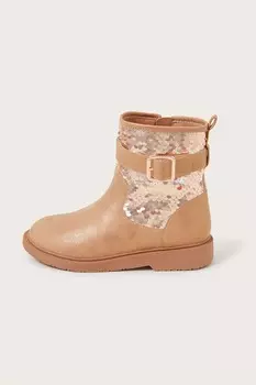 Двусторонние ботильоны с пайетками те Monsoon, желтый