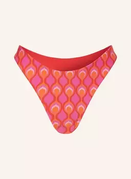 Двусторонние бразильские плавки бикини birds of paradise SEAFOLLY, цвет PINK/ROT/ORANGE