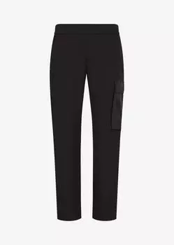 Двусторонние джоггеры карго из джерси Armani Exchange, черный