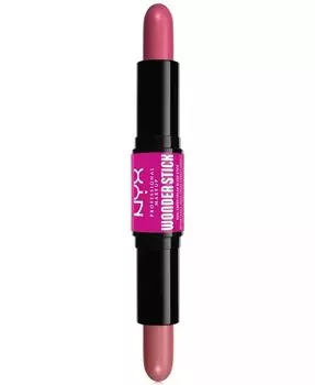 Двусторонние кремовые румяна Wonder Stick Nyx Professional Makeup, цвет Bright Amber N Fuschia