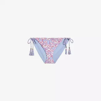 Двусторонние плавки бикини с цветочным принтом Ted Baker, синий