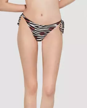 Двусторонние плавки бикини с завязками и принтом «Саванна» Gisela, мультиколор