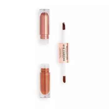 Двусторонние тени для век Worship, 2,2 мл Makeup Revolution, Eye Chrome, золотой