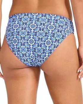 Двусторонние трусики-бикини-хипстеры с плиткой Terrazzo Tommy Bahama, синий