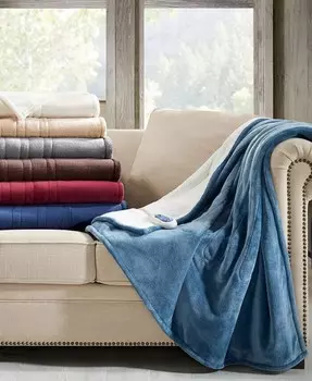 Двусторонний электрический плед в берберском стиле, 60 x 70 дюймов Woolrich, бежевый