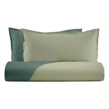 Двусторонний атласный пододеяльник Super 120 - Зеркало Lisola, районг-руппия, односпальный