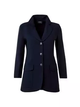 Двусторонний блейзер из эластичной шерсти Akris, нави