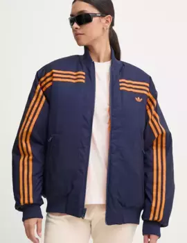Двусторонний бомбер 70-х годов Двусторонний бомбер оверсайз adidas Originals, оранжевый