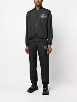 Двусторонний бомбер Athleisure Karl Lagerfeld, черный
