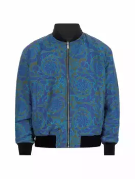 Двусторонний бомбер Barocco 660 Versace, тёмно-синий