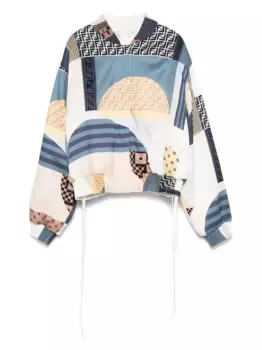 Двусторонний бомбер FENDI, синий