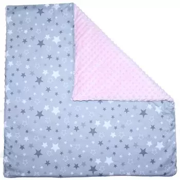 Двусторонний чехол MINKY, чехол для подушки, чехол для подушки, украшение для маленьких детей - 11 - звезда темный + розовый Primawela