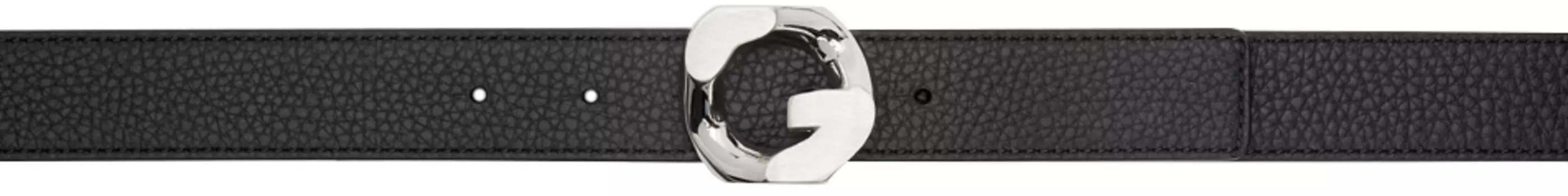 Двусторонний черный ремень с цепочкой G Givenchy