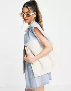 Двусторонний джинсовый жилет цвета экрю Levi's Well Thread