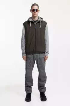 Двусторонний флисовый жилет H&M, зеленый