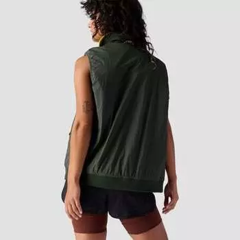 Двусторонний флисовый жилет — женский Stoic, цвет Cyber Yellow/Duffel Bag