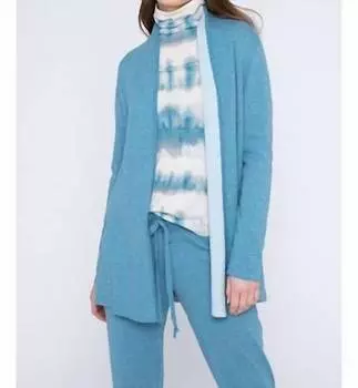 Двусторонний кардиган с драпировкой цвета Сена/дымка Kinross, цвет seine/haze