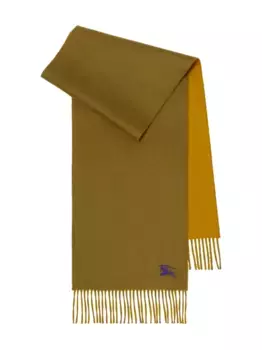 Двусторонний кашемировый шарф BURBERRY, зеленый