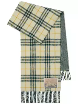 Двусторонний клетчатый шарф BURBERRY, нейтральный
