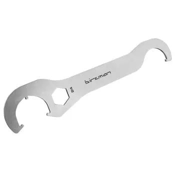 Двусторонний ключ для кривошипа и каретки - серебристый BIRZMAN, черный / серебристый / серебристый