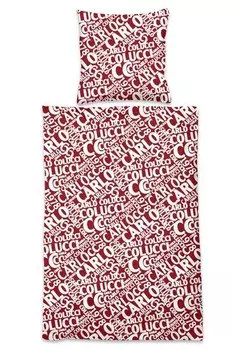 Двусторонний комплект постельного белья Carlo Colucci Carlo Confuso, 135x1x200 см цвет schwarz rot wei