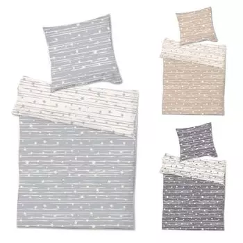 Двусторонний комплект постельного белья Cashmere Touch 2тг, комплект постельного белья «Падающая звезда» INDA-Exclusiv