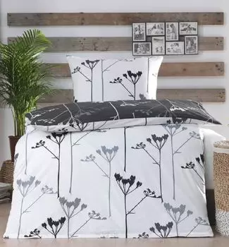 Двусторонний комплект постельного белья из 2 предметов, хлопковый комплект постельного белья Renforce, пододеяльник большого размера, 155x220, наволочка 80x80, современный белый для спальни Optidream Highclass