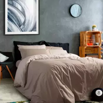 Двусторонний комплект постельного белья с пододеяльником из хлопка Lisola, риччо-капитолий, полуторный