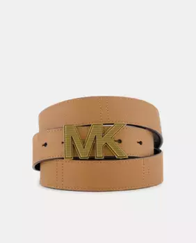 Двусторонний кожаный мужской ремень Michael Kors, коричневый
