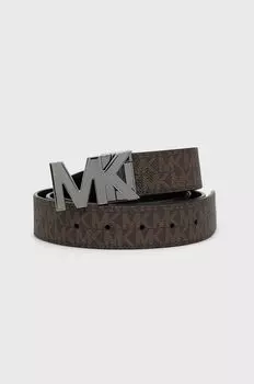Двусторонний кожаный ремень 39H9LBLY4C Michael Kors, черный