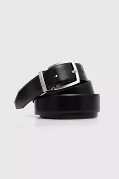 Двусторонний кожаный ремень Armani Exchange, черный