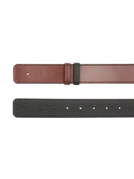 Двусторонний кожаный ремень Bally, коричневый