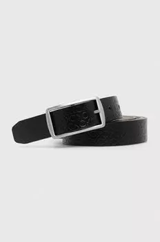Двусторонний кожаный ремень Calvin Klein, черный
