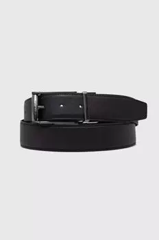 Двусторонний кожаный ремень Calvin Klein, черный
