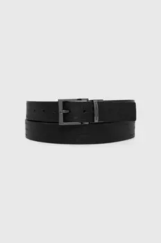 Двусторонний кожаный ремень Emporio Armani, черный