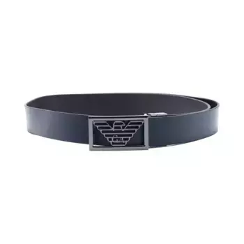 Двусторонний кожаный ремень Emporio Armani, синий