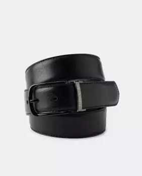 Двусторонний кожаный ремень Florentino, черный