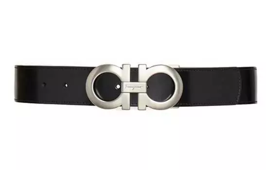Двусторонний кожаный ремень Gancini Ferragamo