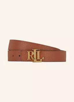Двусторонний кожаный ремень LAUREN RALPH LAUREN, коричневый/светло-коричневый