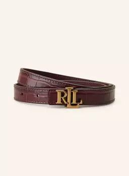 Двусторонний кожаный ремень LAUREN RALPH LAUREN, темно-красный