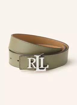 Двусторонний кожаный ремень Lauren Ralph Lauren, зеленый