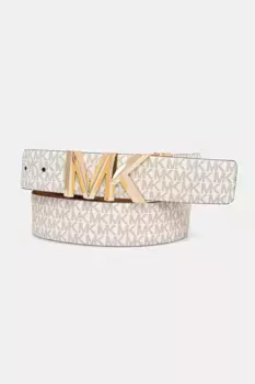 Двусторонний кожаный ремень MICHAEL Michael Kors, бежевый