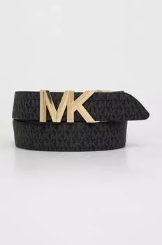 Двусторонний кожаный ремень Michael Michael Kors, черный